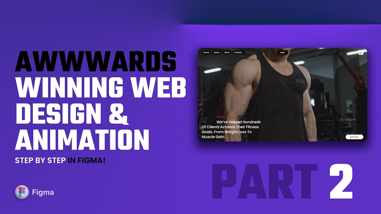 How To design Awwwards Winning Website with Animation | Figma Tutorial | Part 2