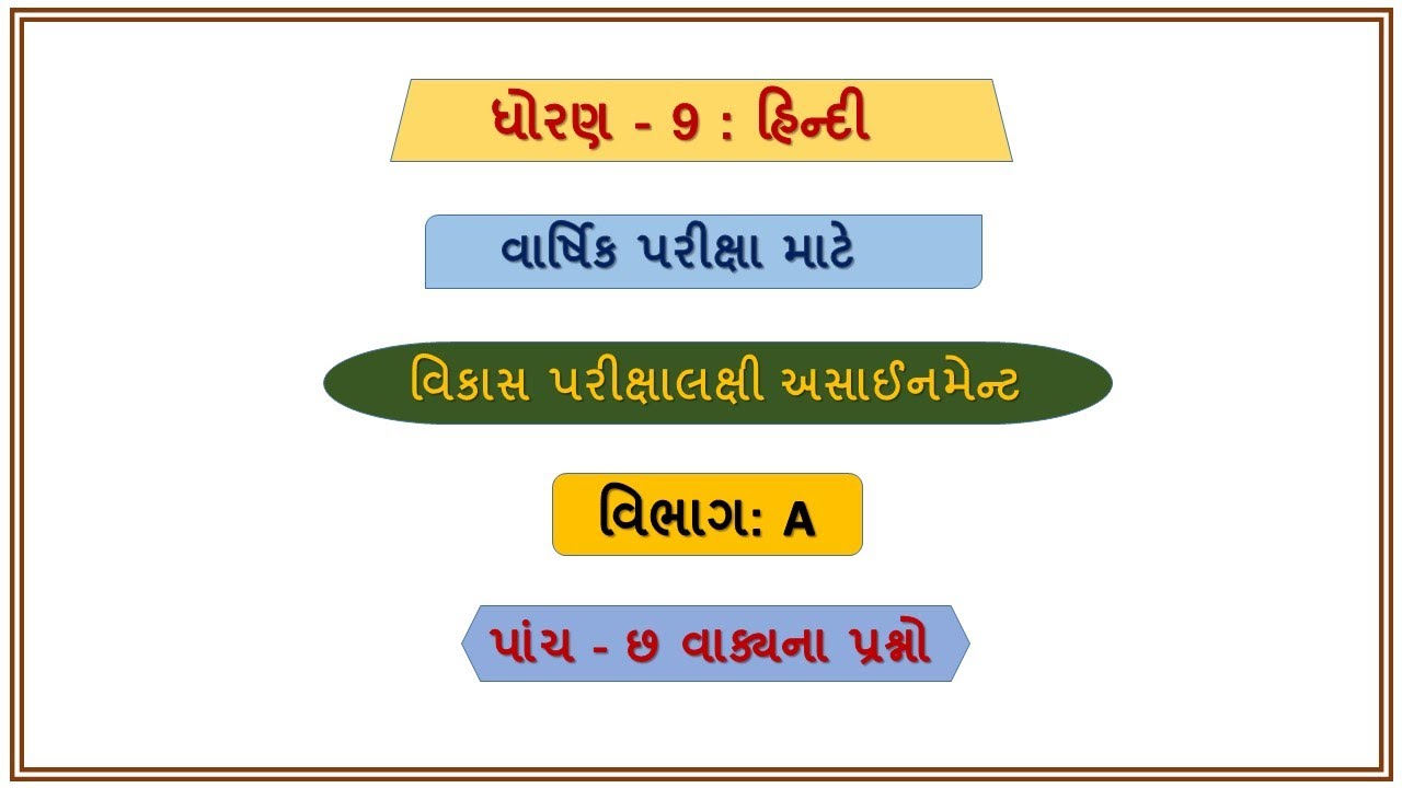 std 9 Hindi assignment solution 2023 varshik parixa vibhag B | dhoran 9 Hindi assignment section B