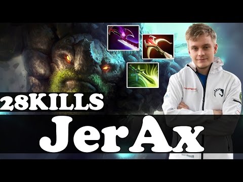 JerAx 7000 MMR Plays Tiny vol 2 - 28 KILLS - Pub Match Gameplay - Dota 2