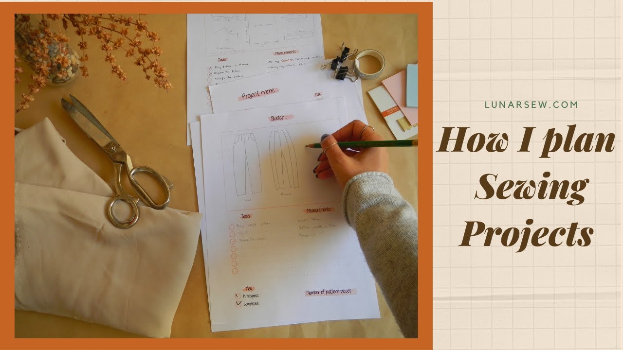 How I plan My Sewing Projects Using Printable Sewing Planner ( Easy Way To Organize )