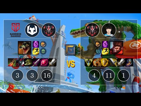 SB Howling Renekton vs DWG Flame Wukong Top - KR Patch 10.12