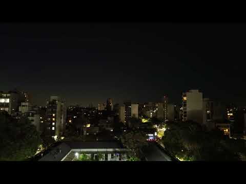 DJI Mini 3 Plaza Malvinas (vuelo nocturno)