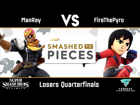 ManRay (Captain Falcon) vs FireThePyro (Mii Brawler) - Losers Quarterfinals - Smashed to Pieces #36