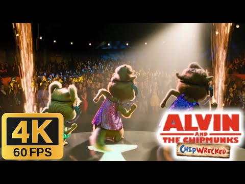 Alvin and the Chipmunks: Chipwrecked (2011) - Chipettes And Chipmunks Performing [4K/60FPS]