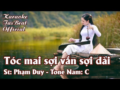 Karaoke Tóc Mai Sợi Vắn Sợi Dài Tone Nam | TAS BEAT