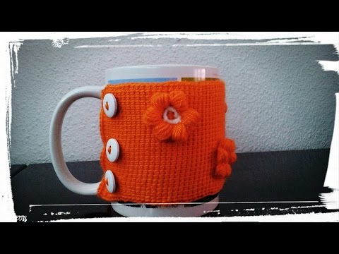 Vídeo tutorial: cubre tazas ganchillo tunecino