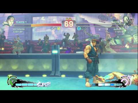 SSF4: vacilateste (Ryu) VS dekkon (Seth)
