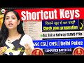 Keyboard Shortcuts Computer 3 0 Practice Class 15 SSC Railway Exams Radhika Mam