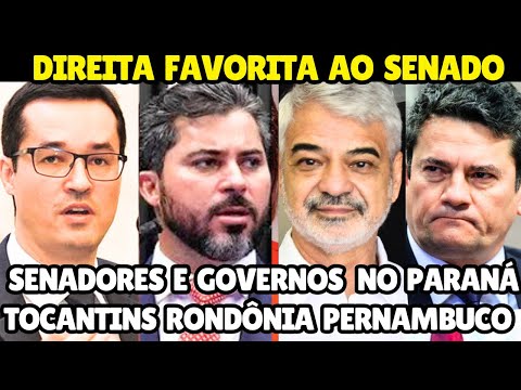 PESQUISAS INÉDITAS SENADORES E GOVERNADORES NO PARANÁ TOCANTINS RONDÔNIA Direita Favorita ELEIÇÕES