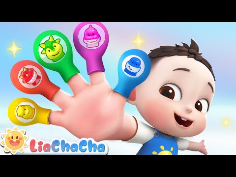 Dino Finger Family 2 | Colorful Dinosaurs Song | Kids Songs & Nursery Rhymes | LiaChaCha