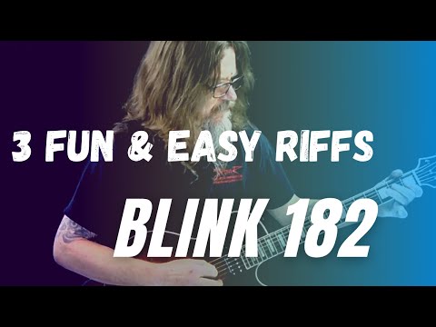 3 EASY Guitar Riffs By Blink 182 (Dammit/Down/Adam’s Song)