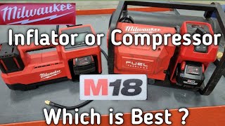Milwaukee M18 Inflator 2848-20 VS M18 Fuel Quiet Air Compressor 2840-20. Which Is Best For You