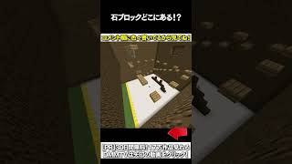 【マイクラ】石ブロックどこにあある！？ #マイクラ #マインクラフト #逃走中  #shorts