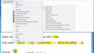 Super easy way to extract .zip.001 file with "7-Zip" ( in 4 steps)
