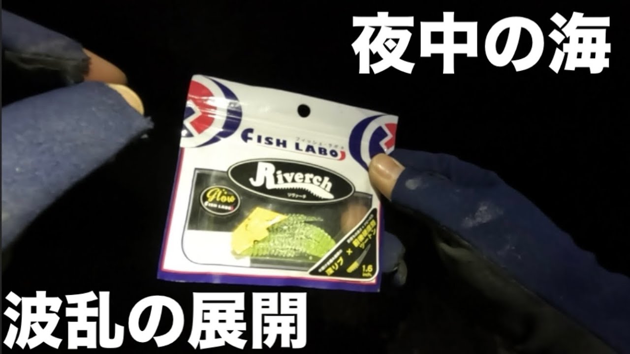 闇夜の海で得体の知れない魚