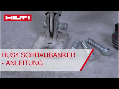 Hilti HUS4 Betonschraube - ANLEITUNG