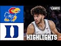 Kansas Jayhawks Vs Duke Blue Devils Full Game Highlights ESPN College Basketball