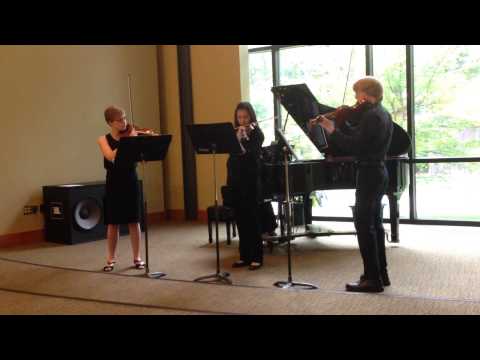 Hellmesberger Serenade for three violins and piano.