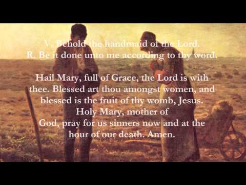 Catholic Prayers - Angelus, English