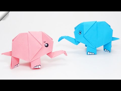 Funny Elephant Moving paper TOYS Easy paper crafts