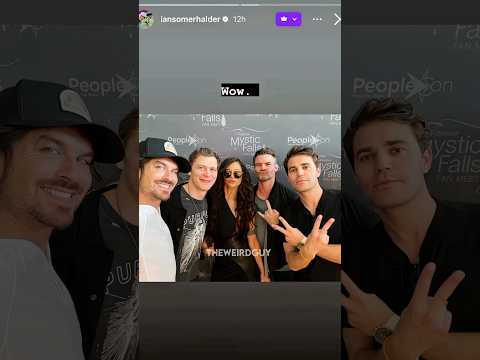 They all are together 😭🫶❤️ | Tvd Cast Reunion #shortsviral #thevampirediaries #damonsalvatore #tvd