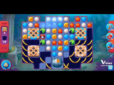 Fishdom. 9266 hard level no boosters and diamonds. 20 moves