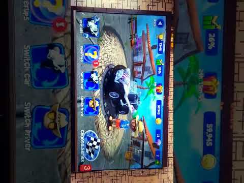 playing B B Racing in TV TCL hightec Short $ S S M 7#@