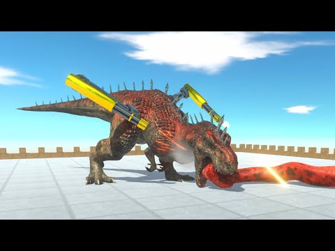Machine Gun T-REX - Animal Revolt Battle Simulator