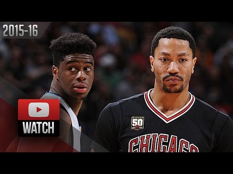 Emmanuel Mudiay vs Derrick Rose PG DUEL Highlights (2016.02.05) Nuggets vs Bulls - SICK!