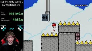 By Far The Hardest SMW Hack I've Beaten - Super Sheffy World 2 part 4