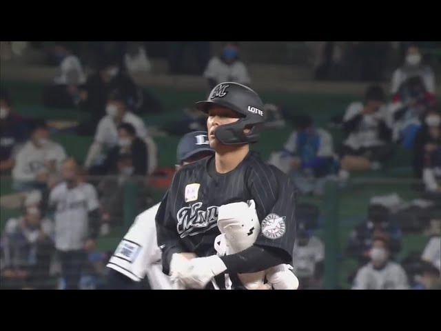 【6回表】マリーンズ・中村 反撃の狼煙を上げるタイムリー2ベースヒット!! 2020/10/22 L-M