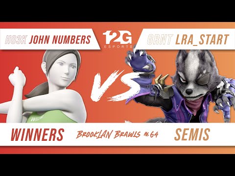 BrookLAN Brawls 64 - Ho3K | John Numbers (Wii Fit Trainer) v. GRNT | LRA_START (Wolf) - Winner Semis