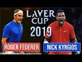Roger Federer’s Hat-Trick Against Nick Kyrgios | Federer vs Kyrgios Laver Cup 2019 Highlights