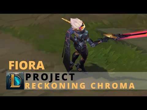 PROJECT Fiora Reckoning Chroma - League of Legends