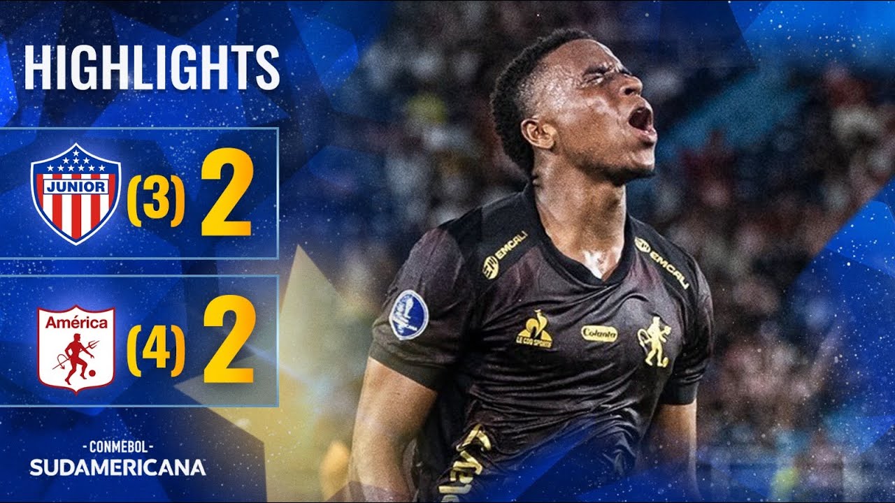 JUNIOR FC X AMÉRICA DE CALI I MELHORES MOMENTOS I CONMEBOL SUDAMERICANA 2025