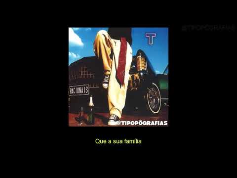 Racionais MC'S - A Vida é Desafio Tipografia para status