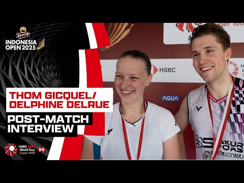 Thom Gicquel & Delphine Delrue on their historic win at #IndonesiaOpen2025
