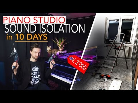DIY-Musikstudio-Schallisolierung (durchgeführt von zwei professionellen Pianisten)
