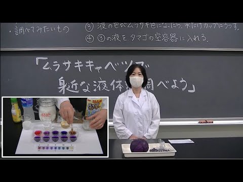 紫キャベツで身近な液体を調べよう｜東洋大姫路中学＿20200808オンラインオープンスクール＿理科実験動画＿兵庫県姫路市の男女共学中高一貫校｜東洋大学附属姫路中学校