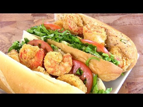 Fried Shrimp Po'Boy (Variation) with Spicy Remoulade Sauce | Cooking With Carolyn
