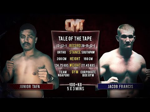 Junior Tafa Vs Jacob Francis - Caged Muay Thai 7