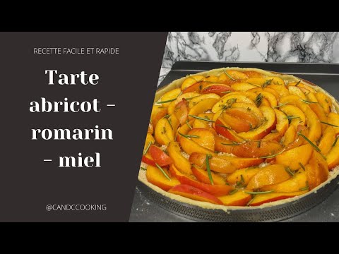 Recette Tarte rustique aux abricots rôtis et romarin
