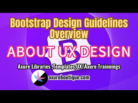 About UX: Bootstrap Design Guidelines Overview