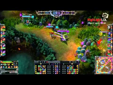 Highlight SKT T1 Faker Jungle Lee Sin VS Tryndamere, KR SoloQ