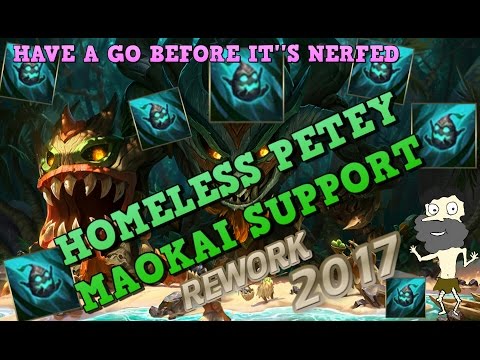 Maokai Support REWORK OP! Full Commentary Support Gameplay Guide by Homeless Petey