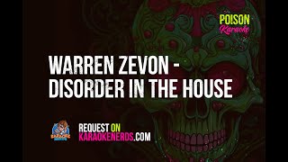 Warren Zevon - Disorder in the House [Karaoke version]