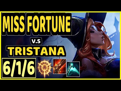FORG1VEN (MISS FORTUNE) vs TRISTANA - 6/1/6 KDA BOTTOM ADC GAMEPLAY - EUW Ranked GRANDMASTER