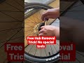 Free Hub Removal without special tools. #mtb #bmx