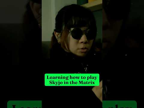 Learning how to play Skyjo in the Matrix #cardgame #boardgames #howtoplay