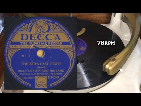 Billy Cotton And His Band - The Kid's Last Fight, 1954, Decca - F.10299, Shellac, 10", 78 RPM
